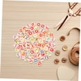 thumbnail image 6 of BESTOYARD 100Pcs Assorted Color Wooden Buttons Alphabet Two Hole Durable Buttons for Knitting and Sewing, 6 of 8