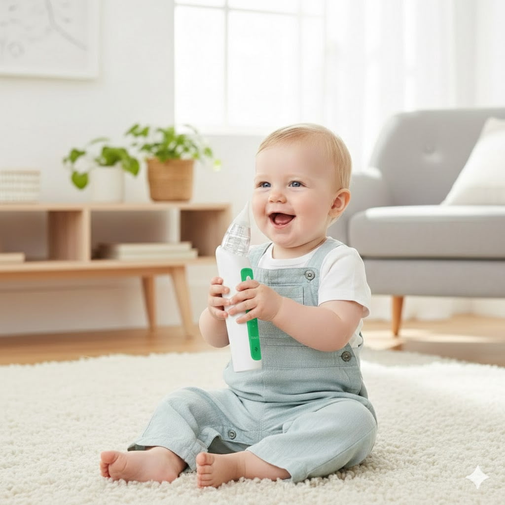 Babyfutur Electric Nasal Aspirator with Adjustable Suction, USB Rechargeable Nose Cleaner for Newborns, Infants and Toddlers