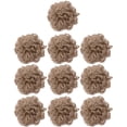 thumbnail image 1 of 10 Pcs Fleurs en Toile de Jute Artisanat Fait Main Fleurs Décoration en Jute pour Bricolage, 1 of 9