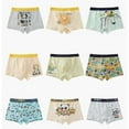thumbnail image 3 of WOLLED Kids Boys Underwear Soft Panties 4 Pack Toddler Cute Printed Four Corners Shorts Teenagers Cotton Boxer Briefs for 2-18 T, 3 of 9
