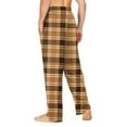 thumbnail image 4 of JGNGSHN Men's Lightweight Lounge Pajama Pants, Cotton Plaid Sleepwear with Drawstring Waist, Loose Fit & Comfortable Design, 4 of 8