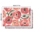 thumbnail image 5 of Pioneer Flower Floral Print Pattern Summer Placemats Table Placemats Set Of 6-Linen Kitchen Washable Placemats Table Mats 12x18 Inch Non-Slip Heat Resistant, 5 of 5