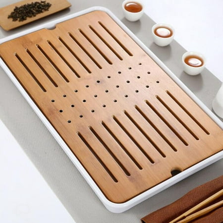 

Draina pe Tea Tray Chinese Gongfu Tea Table Serving Tray Box White XL 1