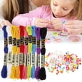 thumbnail image 1 of AMERTEER Colorful Ropes Beads Kit for Bracelet Making Kit for Girls Kids Friendship, 1 of 10