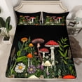 thumbnail image 2 of Homewish Botanical Mushroom 4 Pieces Queen Sheet Sets for Female Men Women,Floral Daisy Ultra Soft Flat Sheet,Botanical Plants Queen Fitted Sheet,Luxury Bedroom Decor, 2 of 7