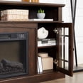 thumbnail image 5 of SESSLIFE Fireplace TV Stand for 65 Inch TV, TV Console with 23''Electric Fireplace, Console Entertainment Center Television Table for Living Room or Bedroom, Brown, 5 of 8