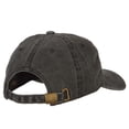 thumbnail image 4 of Iowa with Map Outline Embroidered Washed Cotton Twill Cap - Black OSFM, 4 of 5