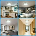 thumbnail image 3 of MingBright 14-Inch LED Flush Mount Ceiling Light Fixture, Dimmable Ceiling Lamps for Hallway, Bathroom or Kitchen, Damp Location Ceiling Lamp, 3000K Warm White Light, cETL Listed, 3 of 12
