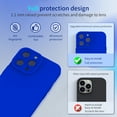 thumbnail image 4 of iPhone 14 Pro Max Case with Camera Protection, Silicone Shockproof Slim Thin Phone Case for iPhone 14 Pro Max  6.7 inch ( Klein Blue), 4 of 8