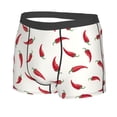 thumbnail image 2 of Haiem Chili Men's Boxer Briefs, Every Day Comfort Stretch Cotton Moisture-Wicking Underwear-Small, 2 of 9