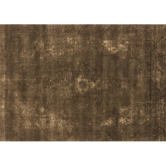 Ahgly Company Indoor Rectangle Oriental Brown Industrial Area Rugs, 2' x 3'