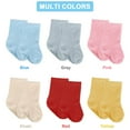 thumbnail image 2 of Spencer 6 Pairs Baby Toddler Socks with Grippers Non Slip Ankle Crew Socks Kids Boys Girls Warm Thick Fuzzy Socks for Infants 0-36 Months, 2 of 8
