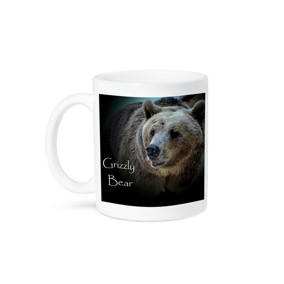 3dRose, A close-up of a Grizzly Bear, 11oz Mug