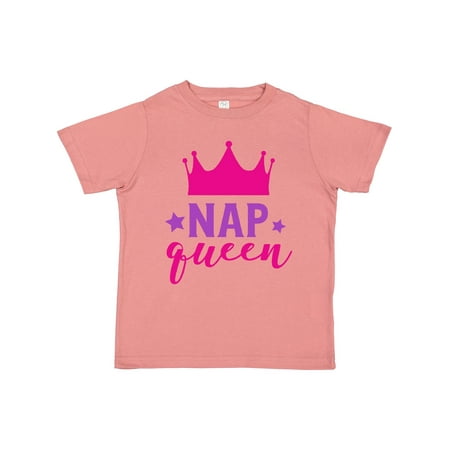 

Inktastic Nap Queen Crown Stars - Pink Purple Girls Toddler T-Shirt