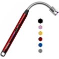 thumbnail image 1 of YOZWOO Lighter,Electric Lighter Candle Lighter Rechargeable Lighter with Hanging Loop,Flameless Plasma Windproof Lighter for Candle Cooking BBQs Fireworks (Red), 1 of 8