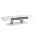 thumbnail image 1 of Amara 59'' TV Stand, White/Grey, 1 of 1