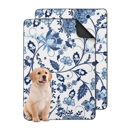 24x35 Inch Dog Urine Mats Washable 2-Pack Highly Absorbent Reusable Puppy Wee Pads with Leak-Protection Suitable for Tile Floors and Upholstery