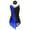 Royal Blue&Black, variant on Haitryli Kids Girls' Ice Figure Skating Dress Sleeveless Shiny Rhinestone Skirted Leotard Dresses with Hair Band Blue Green 6