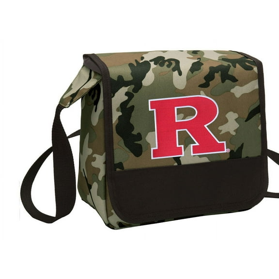 CAMO Rutgers University Lunch Bag Stylish OFFICIAL RU CAMO Lunchbox Cooler for School or Office - Men or Women