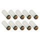 thumbnail image 3 of 10 puntas de taco de billar deslizantes con casquillos blancos para poste de billar, fácil instalación, piezas de reparación profesionales,, 3 of 8