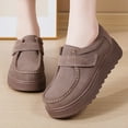 thumbnail image 5 of Stylish Women's Casual Shoes Comfortable Wedge Heel Solid Color Round Toe Thick-Soled Slip-On Shoes for Everyday Wear, 5 of 8