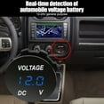 thumbnail image 2 of BTOER 12V 24V Voltmeter DC LED Voltmeter Compact Design Easy Installation Marine Applications Outdoor Use Real-time Monitoring, 2 of 8