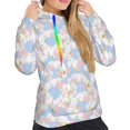 thumbnail image 5 of Yiaed Orchids Flowers Print Womens Casual Hoodies Crew Neck Long Sleeve Sweatshirts With Pocket Pullover Tops Women's Hooded Sweatshirt-Medium, 5 of 5