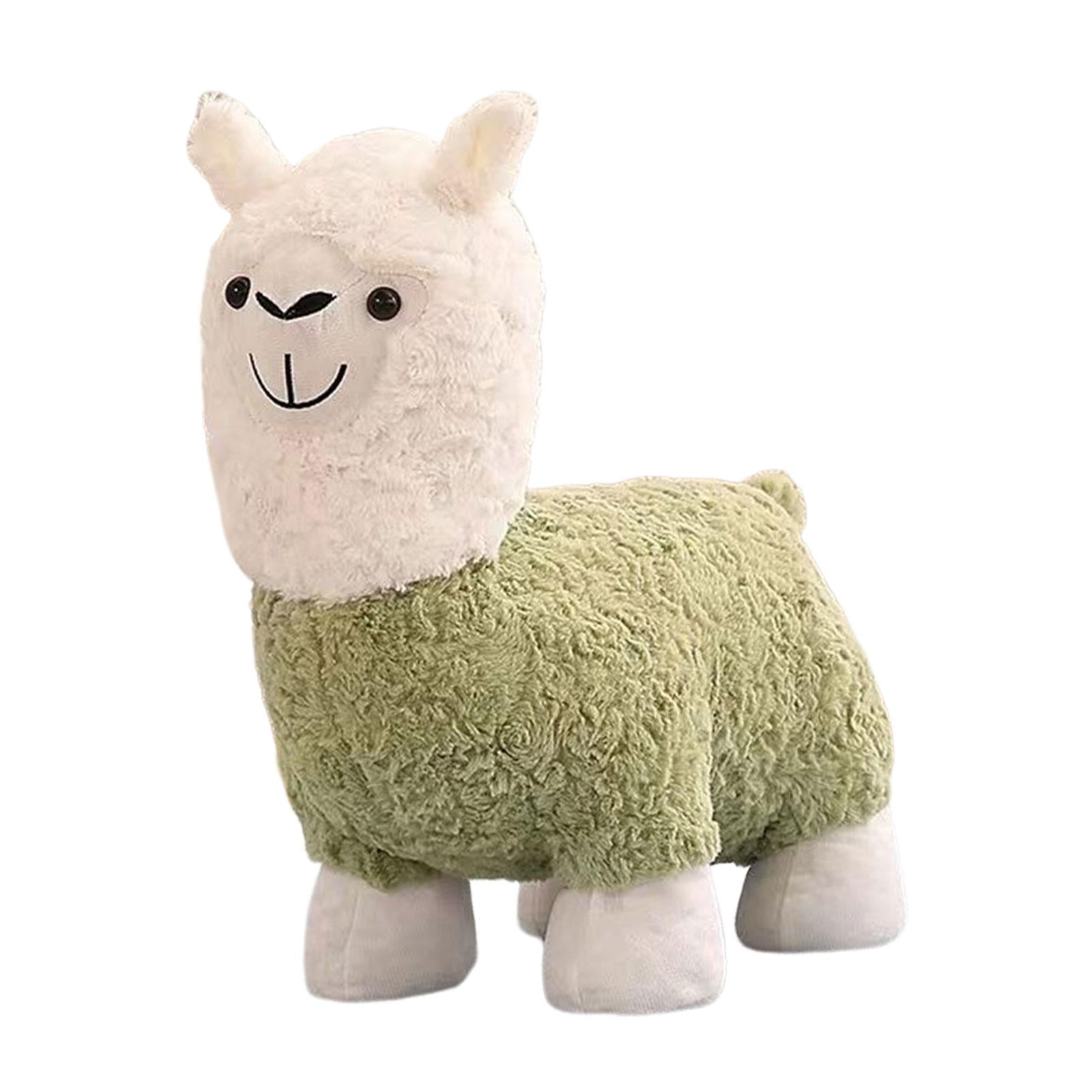 Alpaca Stool Cartoon Animal Footstools Stuffed Animal Multifunctional