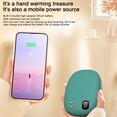 thumbnail image 5 of EARKITY Hand Warmers Rechargeable, 2 in 1 Electric Hand Warmer Power Bank, Pocket Warmer with LED Display, Hands Heater, Portable Charger, Great for Outdoor Sports, Hunting, Golf, Camping, Warm Gift, 5 of 5