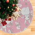 thumbnail image 5 of FMSHPON Easter Tree Skirt Colorful Eggs Bunny Xmas Christmas Tree Skirt Stand Mat for Holiday Party Decoration Indoor Outdoor 48 inches, 5 of 6