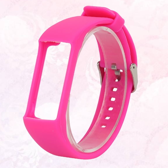 Raindrops Silicone Smartwatch Band for A360 A370, 1 Piece Rosy , Adjustable 8.3x1in, and Vibrant Color Design