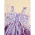 thumbnail image 5 of Musuos Toddler Girls Summer Princess Dress 6M 12M 24M 3Y 4Y Sleeveless 3D Flowers Cute Tulle A-Line Dress with Butterfly Wing, 5 of 10