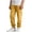 Yellow, variant on hoksml Boys Cotton Jogger Pants, Kids Elastic Waist Pull-On Pants, Casual Solid Color Summer Pant