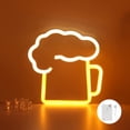 thumbnail image 1 of Letrero de barra iluminado de 1 pieza, decoración de barra de neón LED, decoración de pared de neón, letrero de luz de neón, luz de neón alimentada por USB o batería para decoración de pared de bar, l, 1 of 5