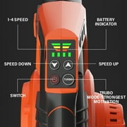 MAXLANDER Cordless Leaf Blower & Vacuum with Bag, 3-in-1 Brushless Battery Powered Leaf Vacuum Mulcher 40V 170MPH 360CFM 5 Speeds Leaf Blowers for Lawn Care 2x4.0Ah Battery & Charger Included