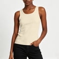 thumbnail image 2 of IFNWSV Camisole Tops for Women U Neck Sleeveless Solid Color Lightweight Layering Basic Cami Top White XL, 2 of 6