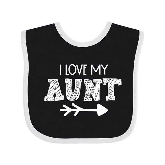 Inktastic I Love My Aunt with Arrow Boys or Girls Baby Bib