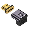 thumbnail image 3 of Adaptador magnético Wdftyju 2.1 compatible con HDMI de 8K codo morado hembra y macho tipo B, 3 of 6