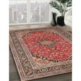 thumbnail image 2 of Ahgly Company Indoor Square Traditional Camel Brown Persian Area Rugs, 6' Square, 2 of 6