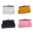 thumbnail image 1 of Soft Pu Leather Coin Purse, Compact Design, Exquisite Appearance For Women, Twist Clasp Mini Wallet With Stylish Design, Suitable For Shopping (4Pcs), 1 of 5