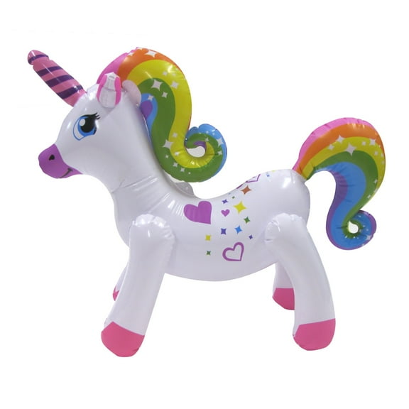 Inflatable Rainbow Unicorn Blow Up Swimming Pool Float Water Swim Toy Animal Floatie