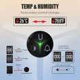 thumbnail image 6 of 3-in-1 CO Detector Temperature and Humidity Monitor, Digital Display Alarm for Kitchen Garage Indoor Air Quality, Battery Powered Safety Sensor,A, 6 of 8