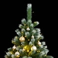 thumbnail image 6 of vidaXL Artificial Hinged Christmas Tree 150 LEDs & Ball Set 59.1", 6 of 7