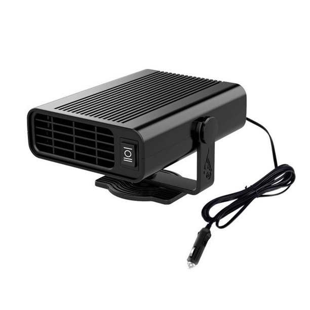 Calentador portátil para automóvil, calefactor y desempañador de 150 W, calefactor y ventilador de enfriamiento para parabrisas de automóvil 2 en 1, desempañador de parabrisas giratorio de