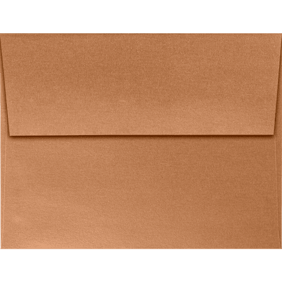LUXPaper A2 Invitation Envelopes w/Peel & Press, 4 3/8 x 5 3/4, Copper Metallic, 1000 Pack
