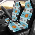 thumbnail image 1 of ABPHQTO Juego de 2 fundas para asientos de coche Cat Paw Universal Auto Asientos delanteros Protector para coche, SUV sedán, camión, 1 of 3