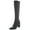 Black, variant on Franco Sarto Womens Katherine Pull On Tall Knee-High Boots
