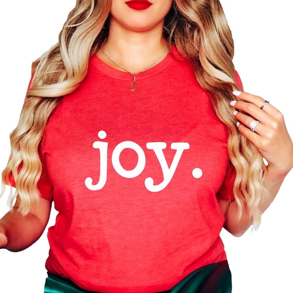 Christmas Family Matching Shirts for Kids and Adults Joy Vintage Red Shirt Adult Large