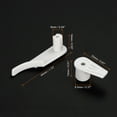 thumbnail image 2 of Uxcell 3mm Ceiling Lampshade Clips Fixed Buckle Light Fixture Accessories White 15 Pair, 2 of 6