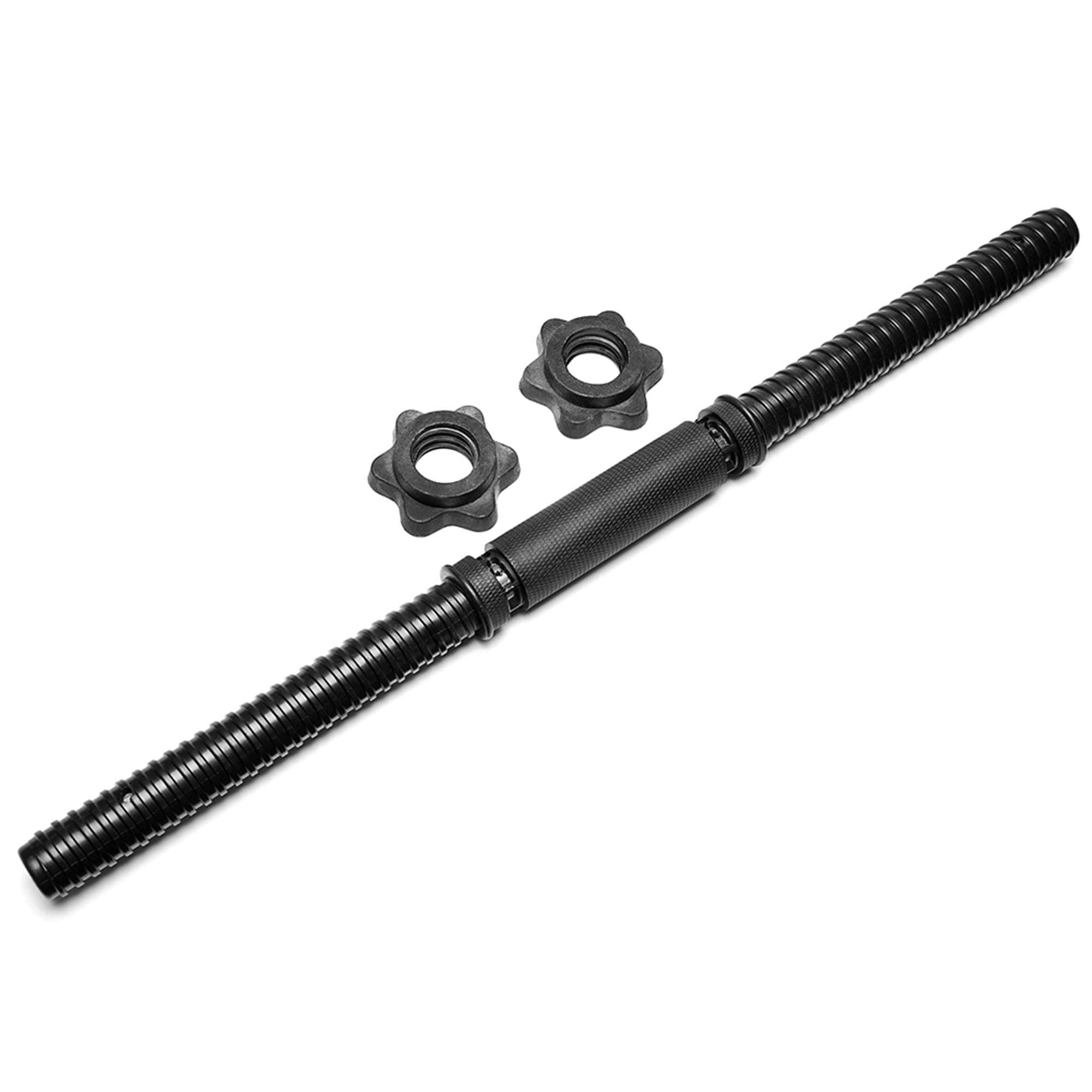 SAYFUT New 45cm Chrome Dumbbell Bars for Exercise Spinlock Collars